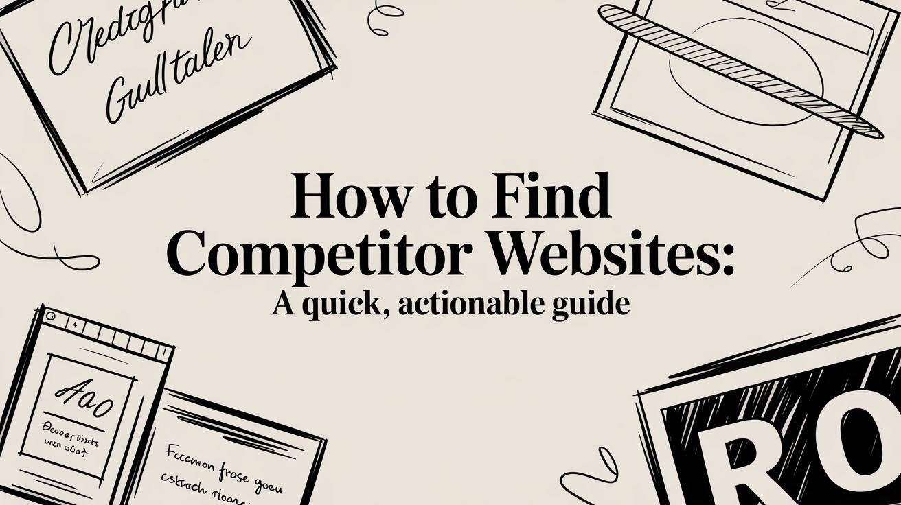 How to Find Competitor Websites: A Quick, Actionable Guide
